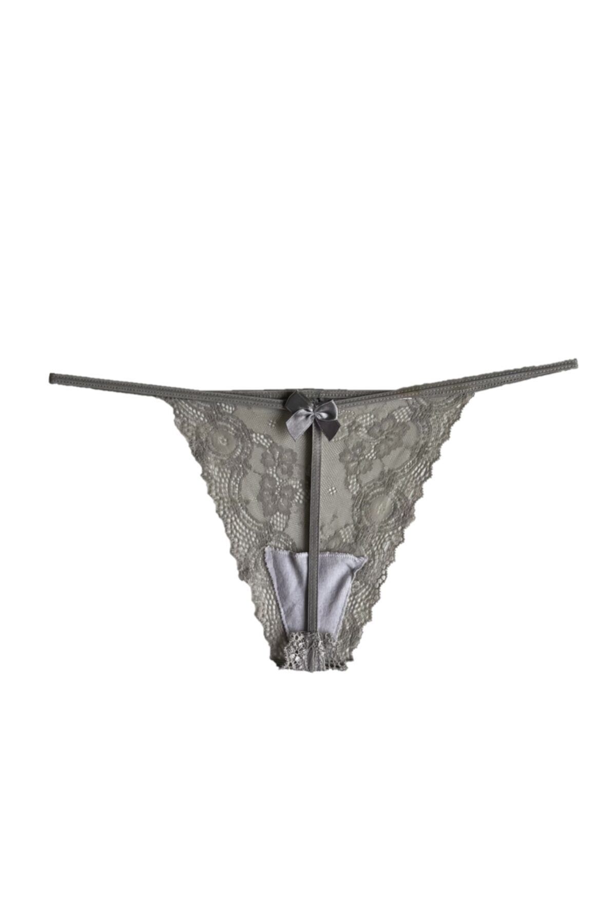 Betimoda-Ribbon Thong Gray 3