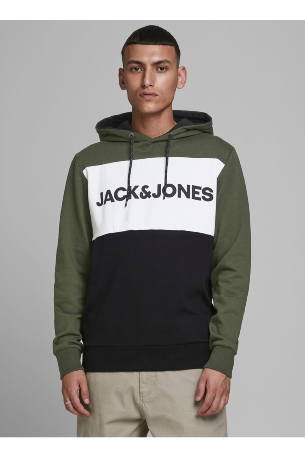 سویشرت مردانه طرح دار آستین بلند | جک اند جونز Jack & Jones 12172344 - تصویر 5