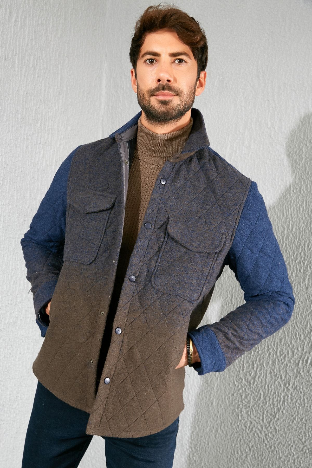 Sateen Men-ANTHRACITE GRADERAGE COAT 1