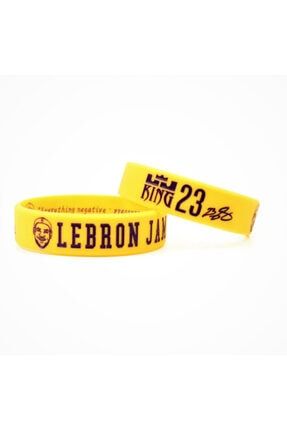 Lebron James Portreli Sarı Los Angeles Lakers King Basketbol Nba Bileklik LJ232323
