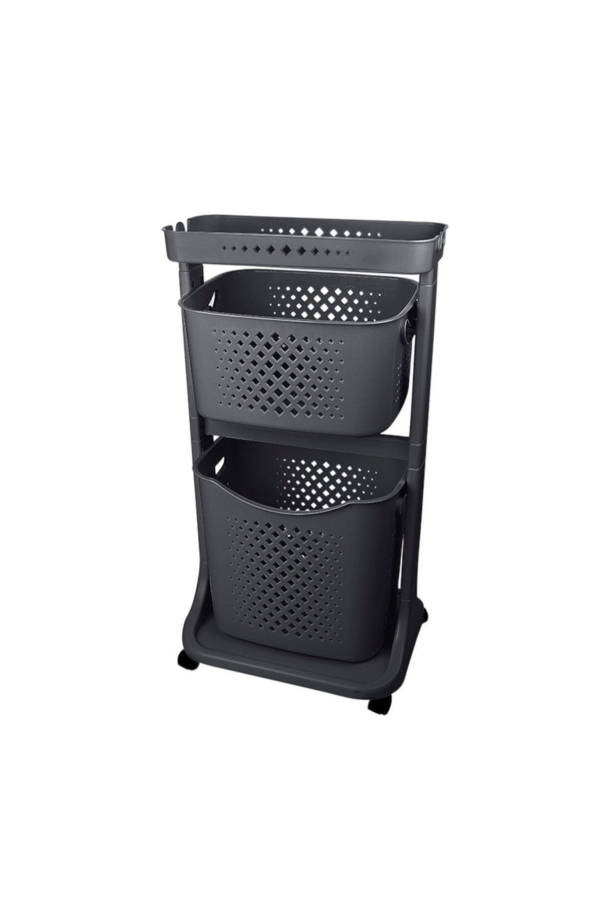Titiz Plastik Organizator/organizator Coș De Podea Bujor Utilizare Largă Ideal Pentru Bucătărie Baie Cameră - One Size