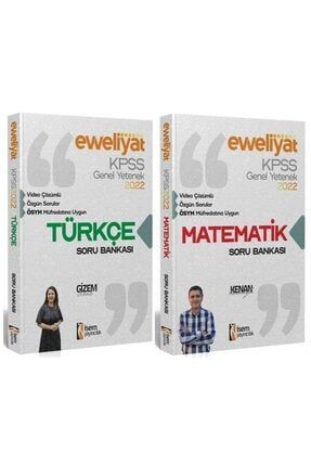 Isem 2022 Kpss Genel Yetenek Evveliyat Türkçe-matematik Video Çözümlü 2'li Soru Bankası Seti 9999052568164