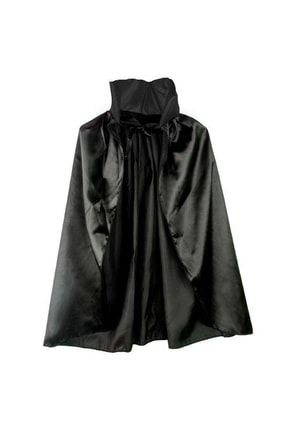 Cadılar Bayramı Siyah Renk Yakalı Halloween Pelerini 90 cm yakali90cm