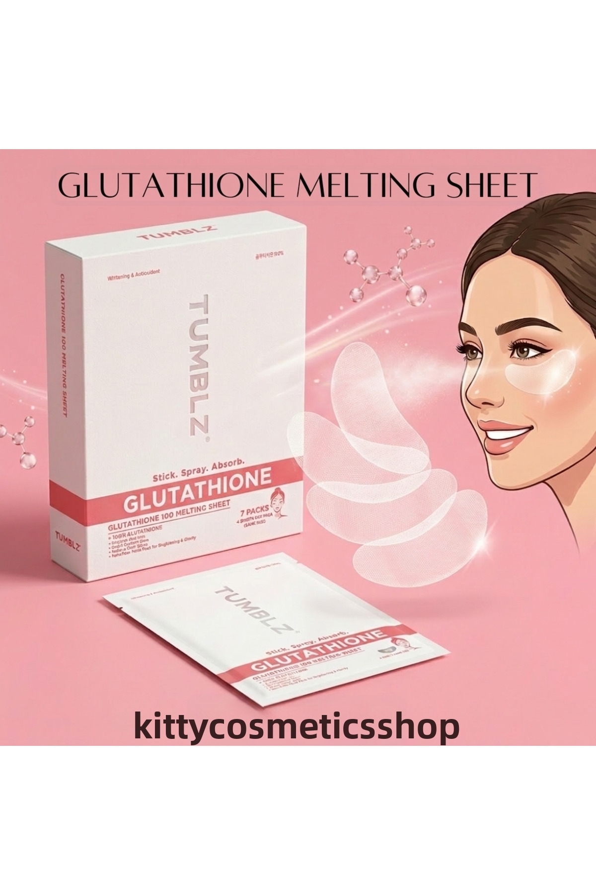 TUMBLZ Basic Melting Sheet 7Pack-Glutathione 100, 7 Packs (Melting Mask)-  Trendyol