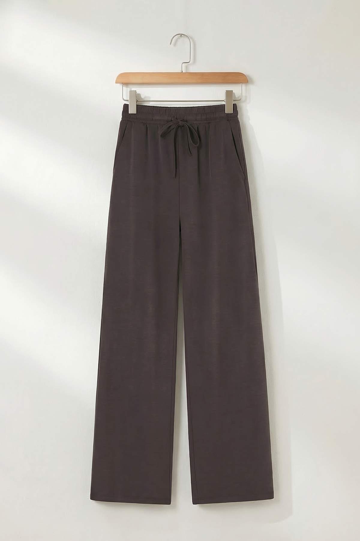 Trendyolmilla  Kahverengi Polo Yaka Rahat Kalıp Modal Pike Alt - Üst Takım TDRSS26AU00020 - Görsel 6