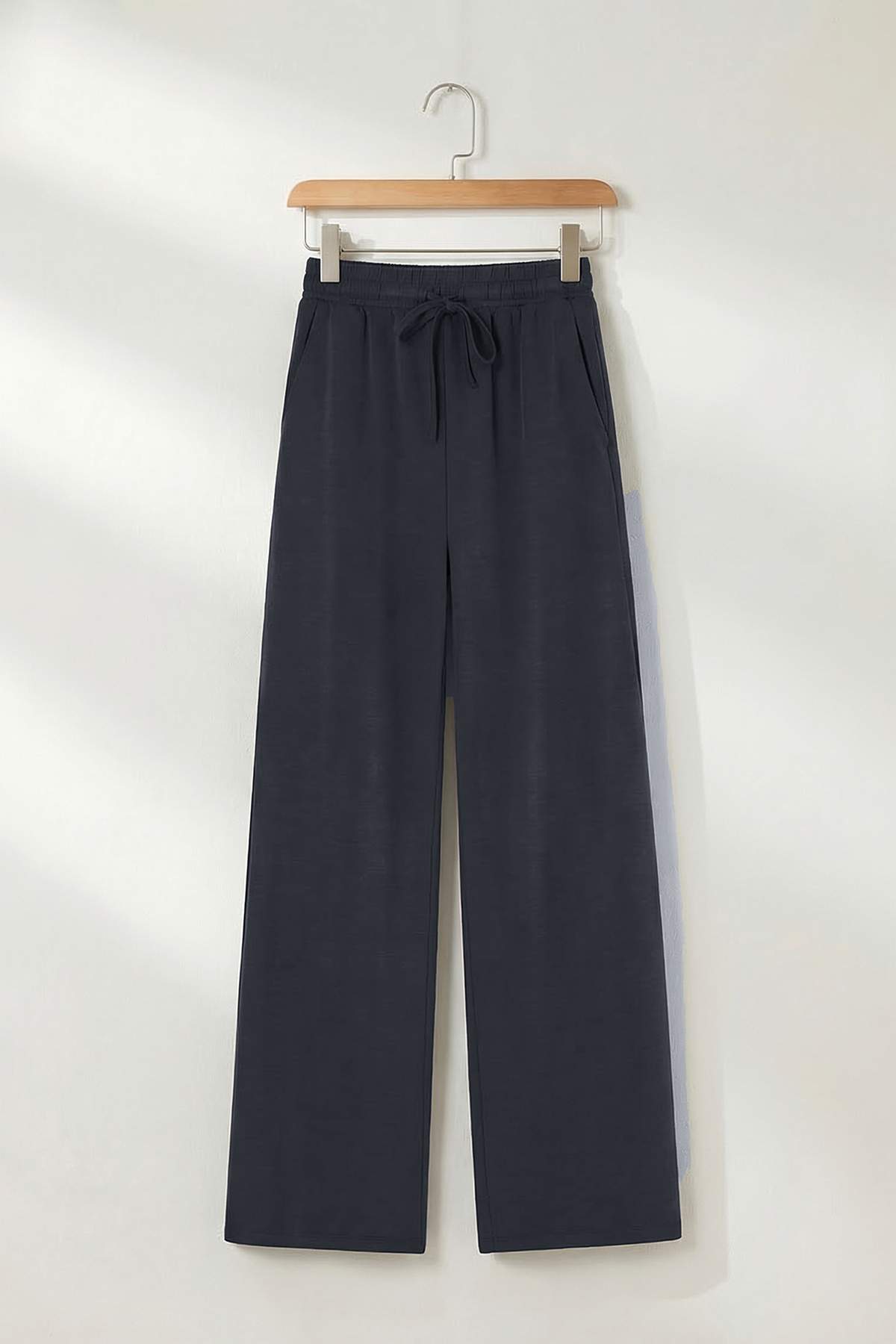 Trendyolmilla  Antrasit Polo Yaka Rahat Kalıp Modal Pike Alt - Üst Takım TDRSS26AU00020 - Görsel 7