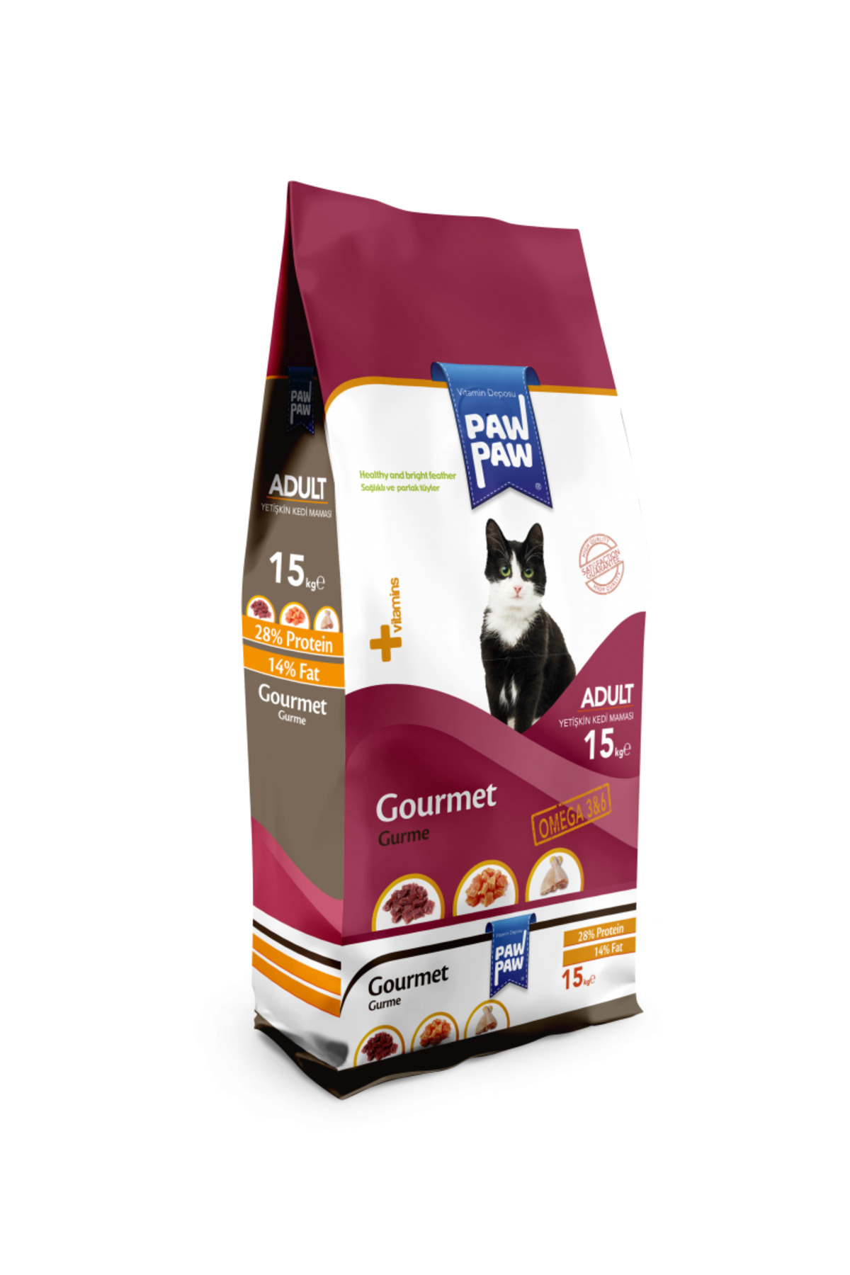 Paw Paw Gurme Kedi Maması 15 kg Gourmet Yetişkin Yorumları, Fiyatı
