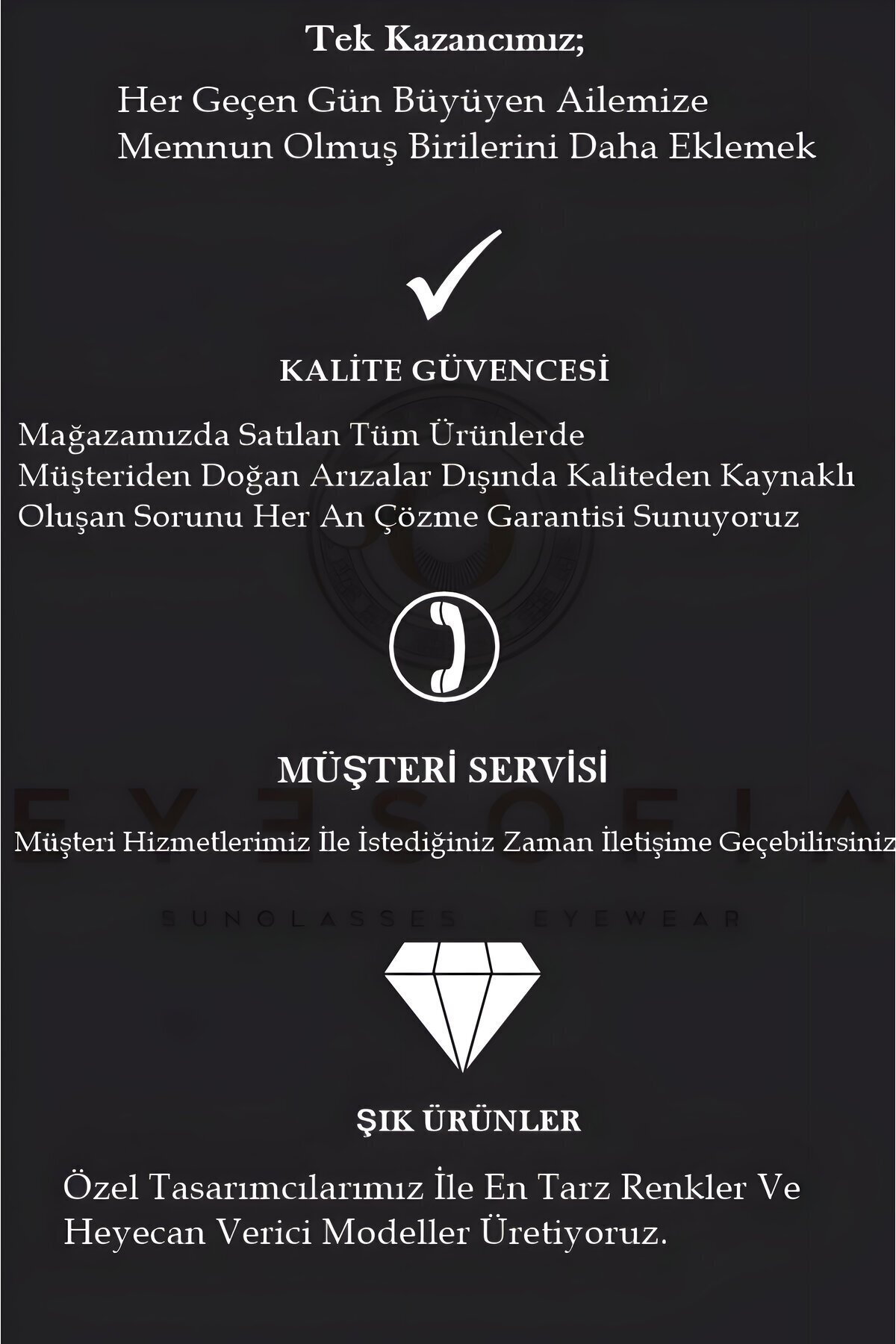 Eyesofia  Dika Kristal Lath Kahverengi Unisex Lüx Güneş Gözlüğü - Görsel 7