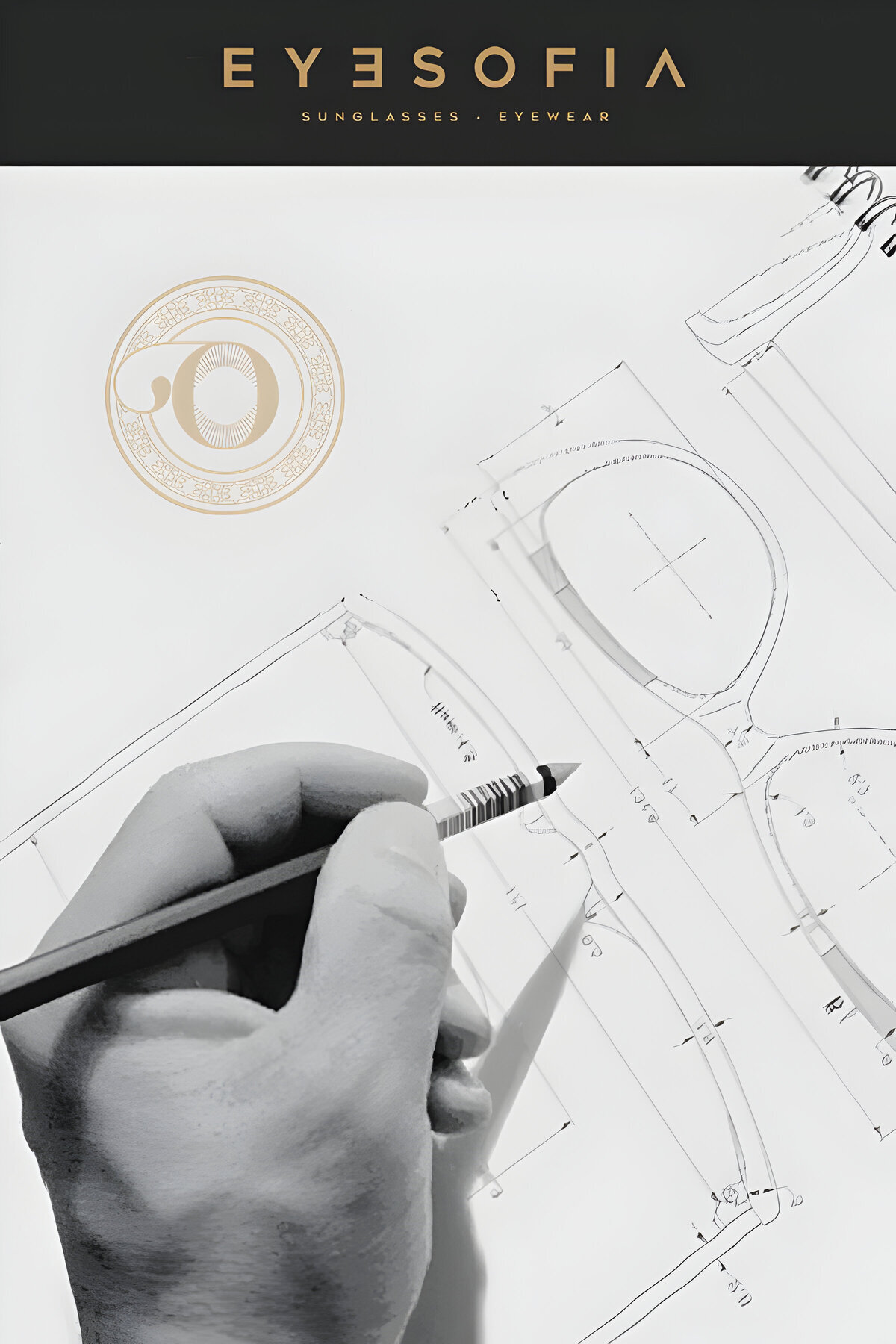 Eyesofia  Dika Kristal Lath Kahverengi Unisex Lüx Güneş Gözlüğü - Görsel 5