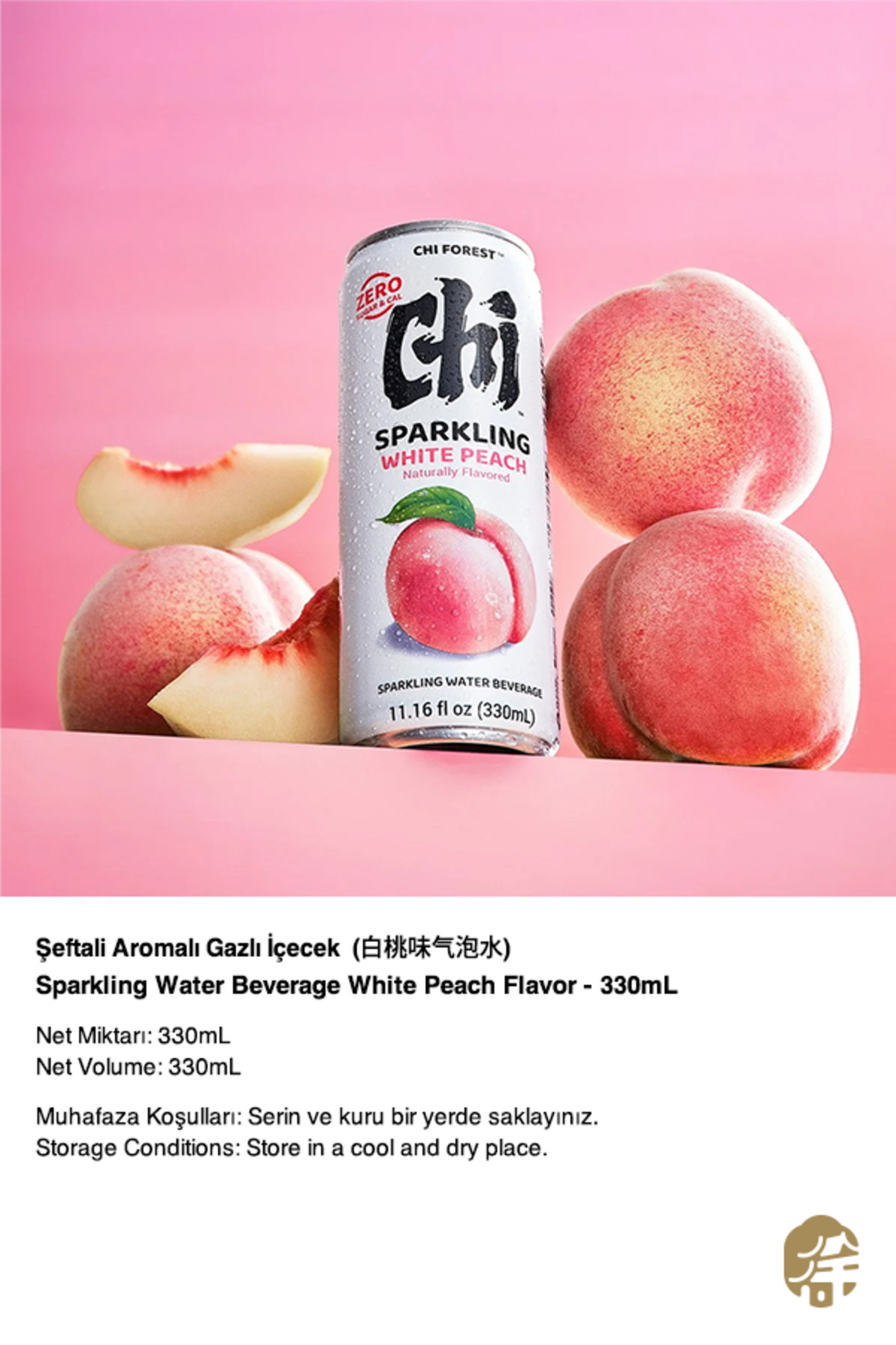 CHI FOREST Şeftali Aromalı Gazlı İçecek ( Sparkling Water Beverage