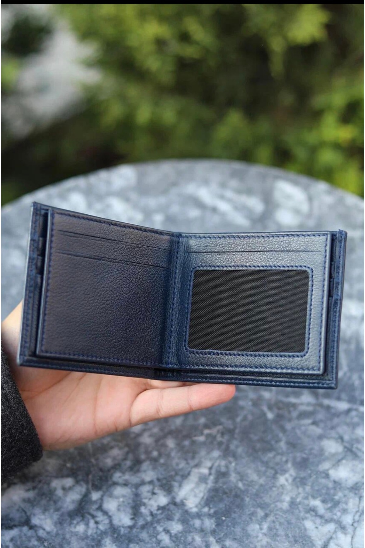 LEWİS POLO  Forse Hakiki Deri Bol Kartlıklı Kullanışlı Lacivert Erkek Cüzdanı - Görsel 2