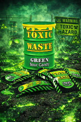 Toxic Waste Toxic Ekşi Şeker Green Sour Candy 42 gr