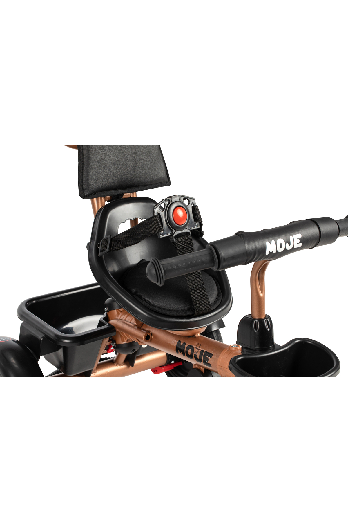 Moje Road Ebeveyn Kontrollü Gold Kasa İtmeli Bebek Bisikleti Gold Taba Rengi fotoğrafı 6 (önizleme)