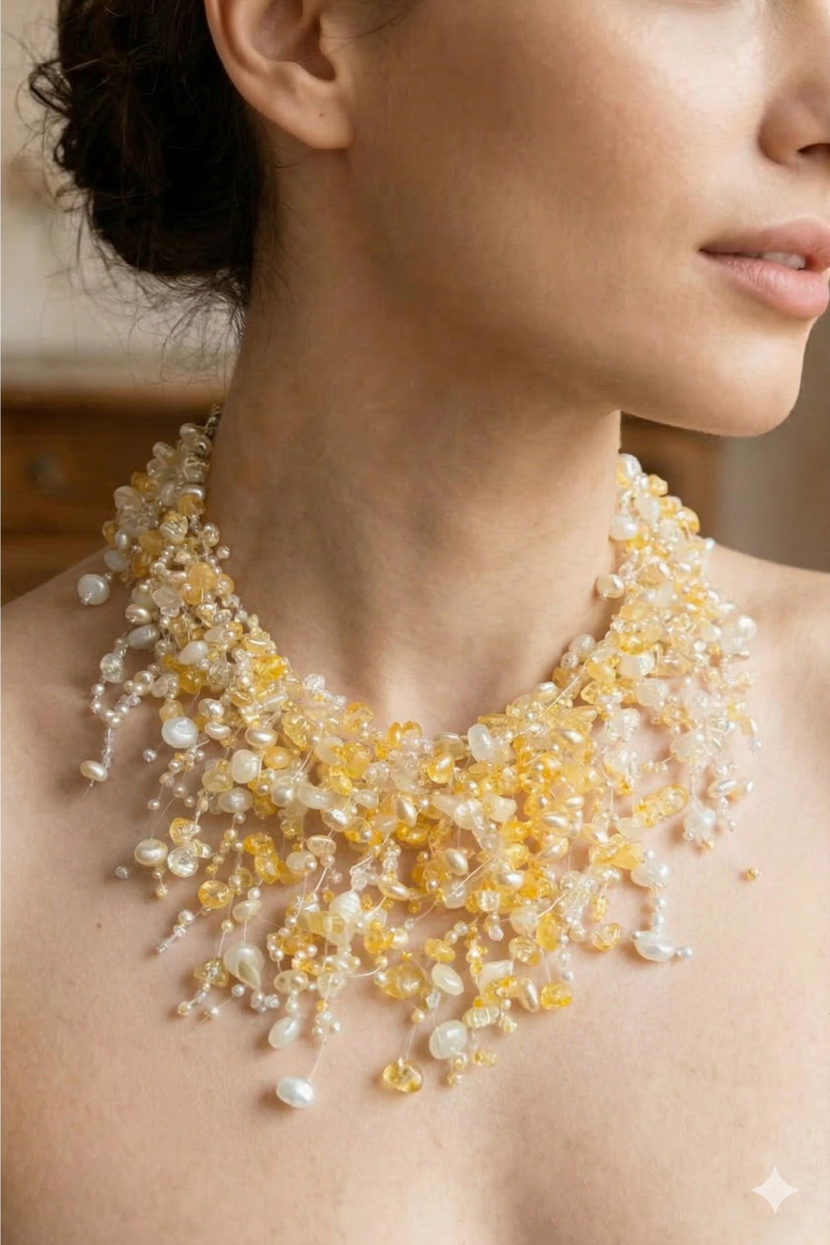 FRINGED DESIGN NECKLACE
