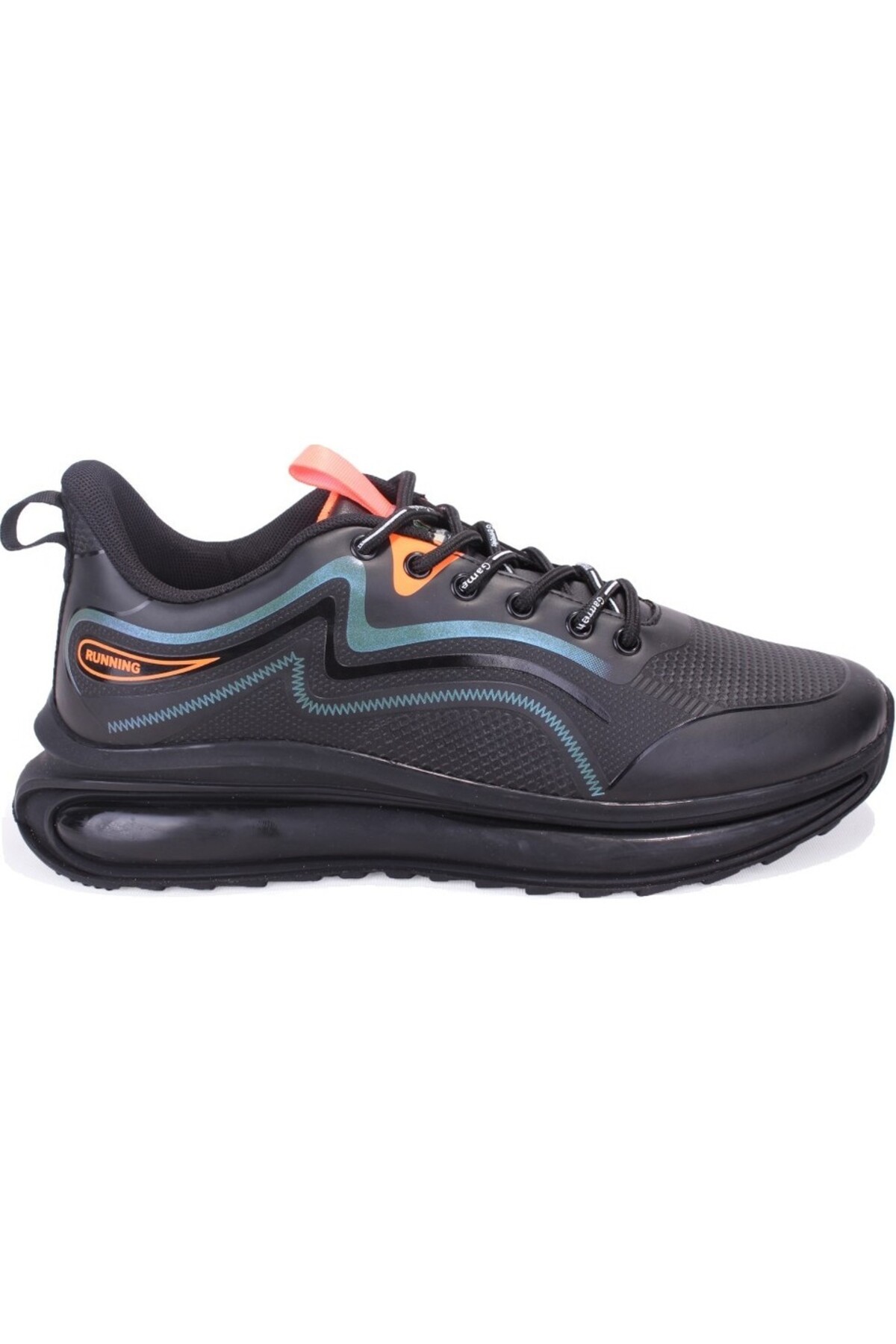 Crazy Erkek Siyah Air Ortopedik Memory Taban Running Koşu Yürüyüş Günlük Sneaker Spor Ayakkabı — مشکی Crazyy — تصویر 2 از 4
