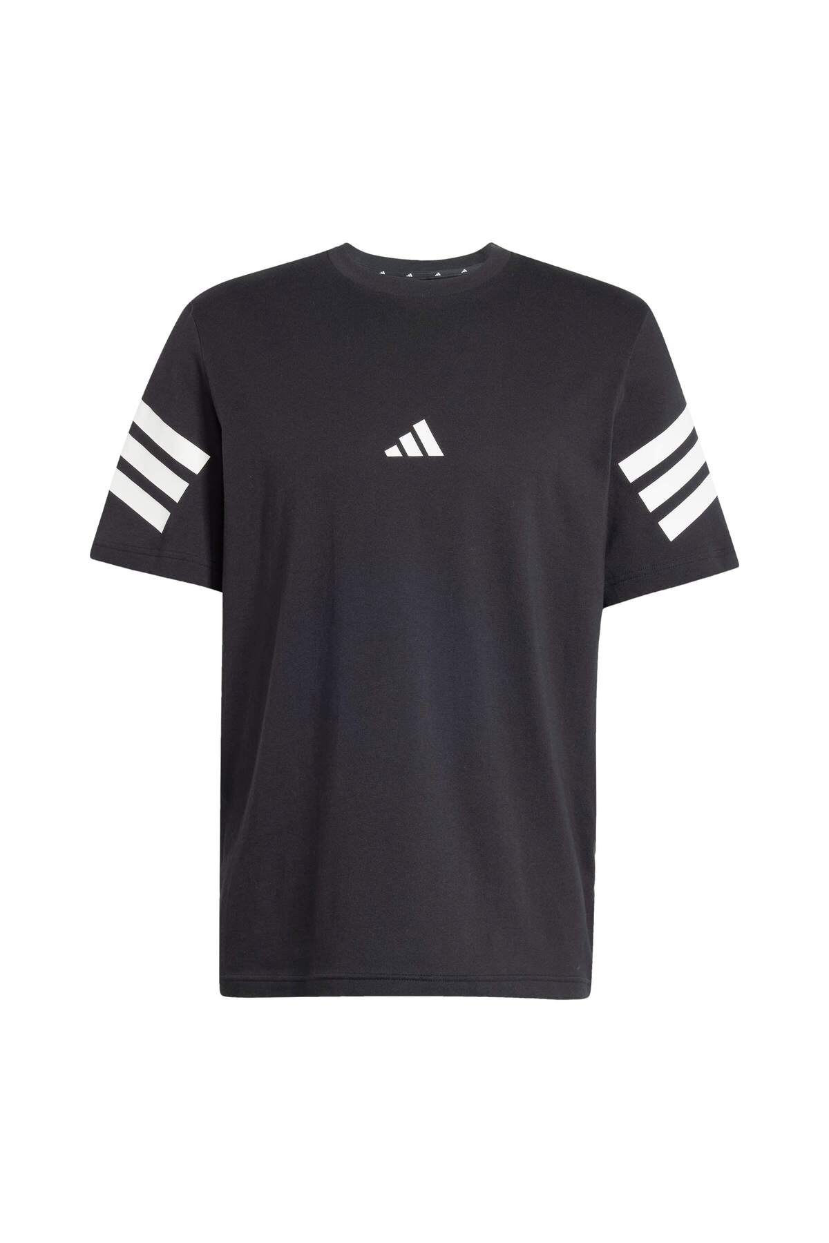 adidas Future Icons Erkek Siyah Tişört (JD4877) görsel 4