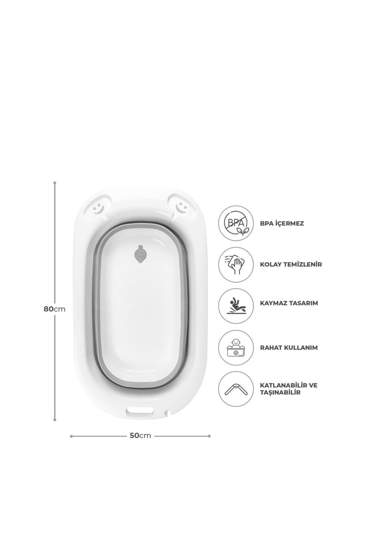 Moje Katlanır Bebek Banyo Küveti 37 litre fotoğrafı 7 (önizleme)