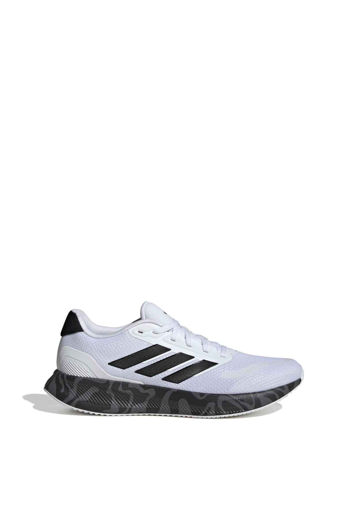 adidas Runfalcon 5 Ftw Beyaz Siyah Erkek Sneaker JI0872 görsel 3