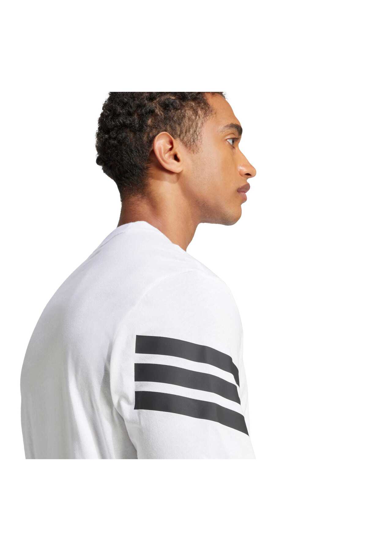 adidas M Fi 3S Reg T Erkek Spor T-shirt JD4880 görsel 5