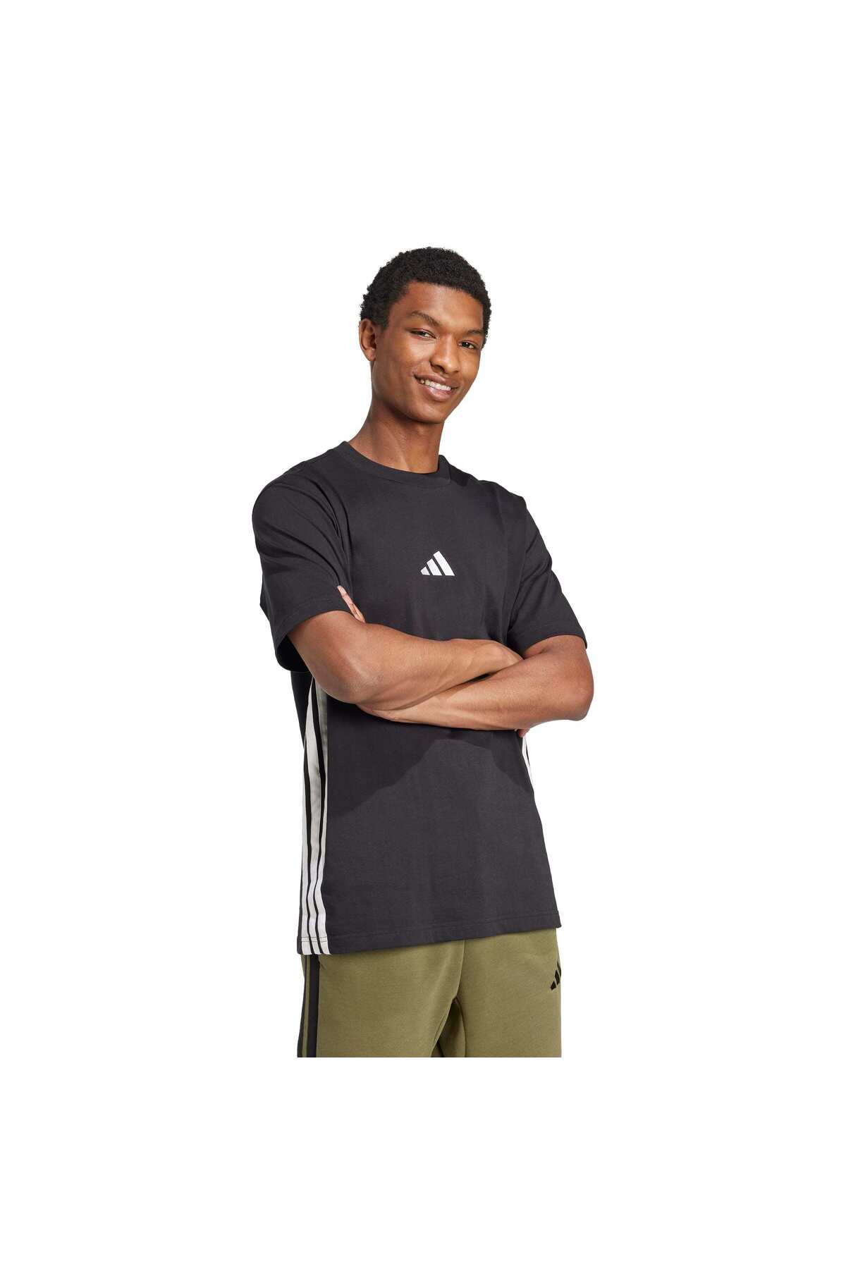 adidas M 3S Sj T Erkek Spor T-shirt JD1906 görsel 3