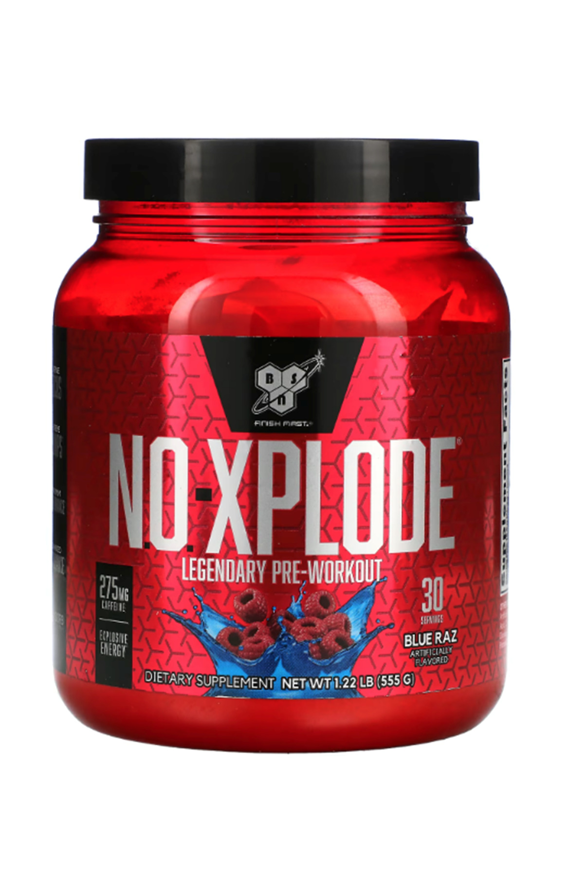 BSN , N.O.-Xplode, Legendary Pre-Workout, Blue Raz, 1.22 lbs (555