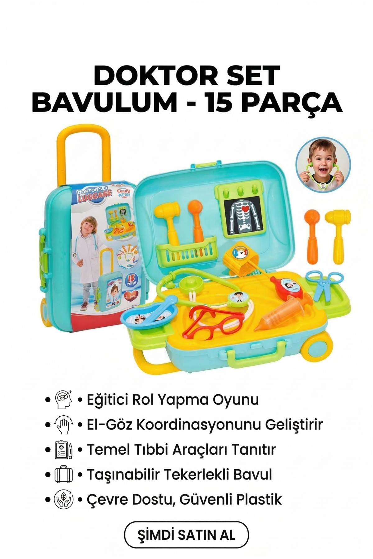 Genel Markalar Çantalı Doktor Set Bavulum Candy & Ken 9 Parça