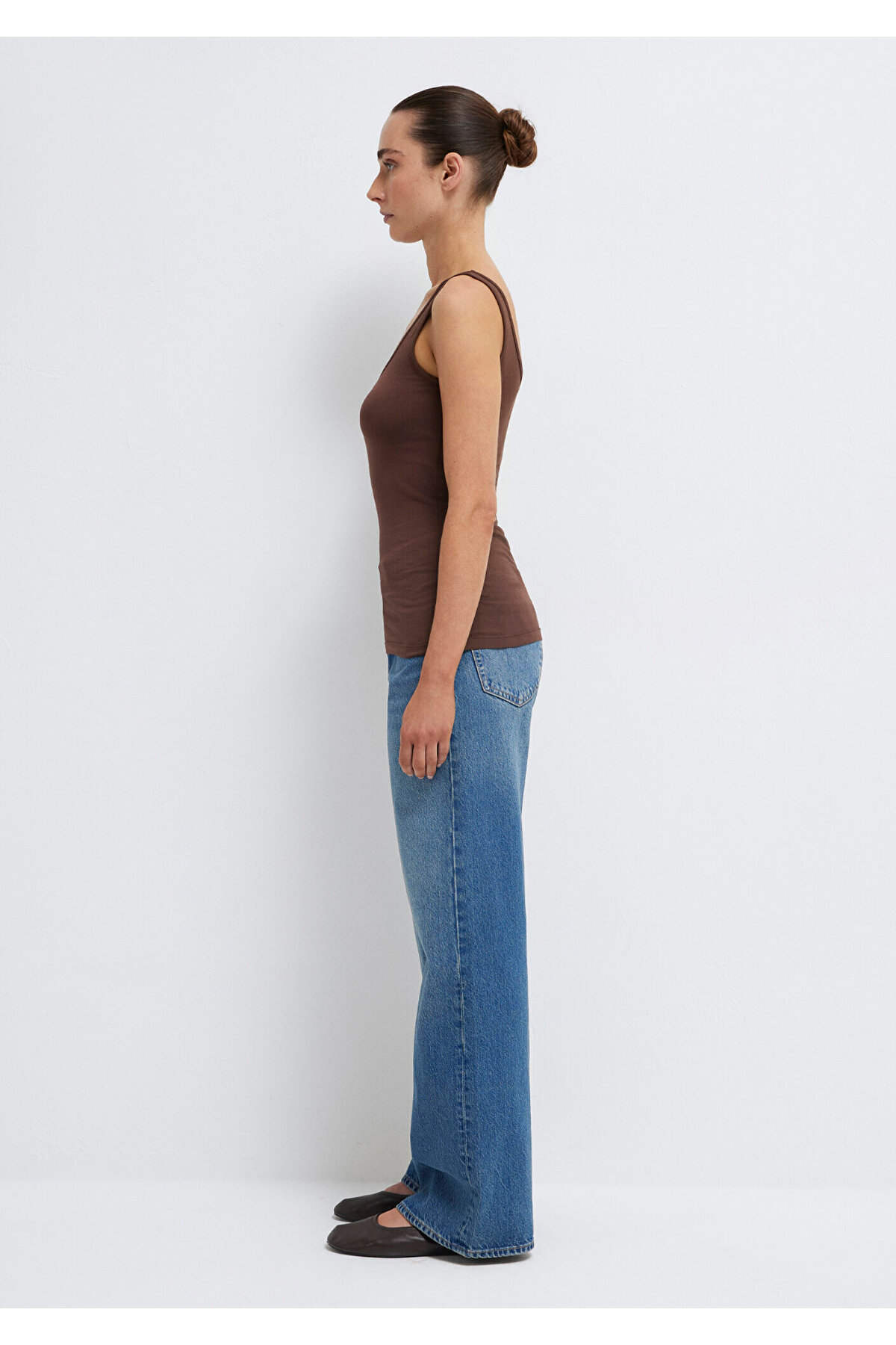 Mavi  2li Kadın Basic Atlet Fitted / Vücuda Oturan Kesim 1611367-87736 - Görsel 8