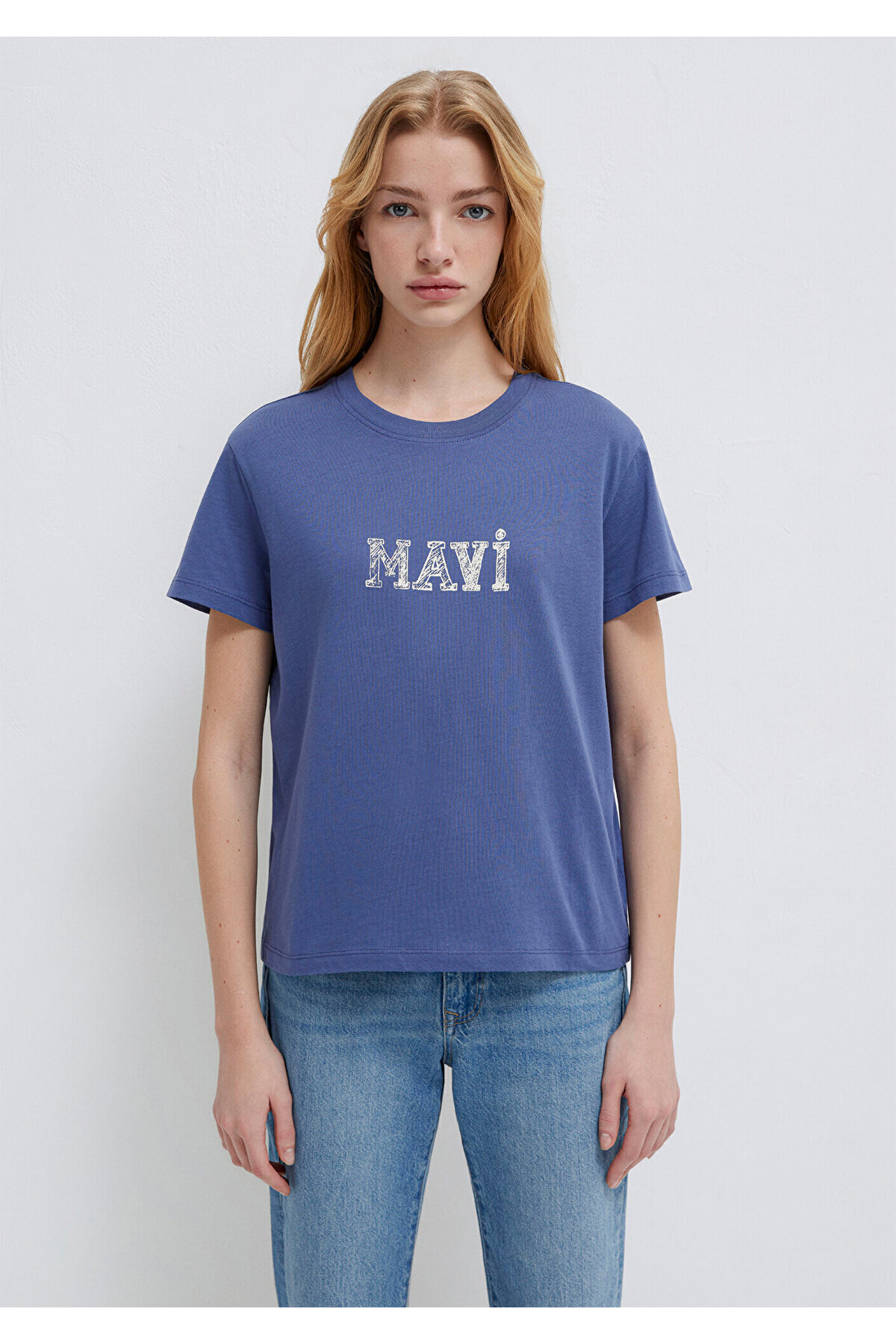 Mavi  Baskılı Tişört Regular Fit / Normal Kesim 1612232-70757 - Görsel 3