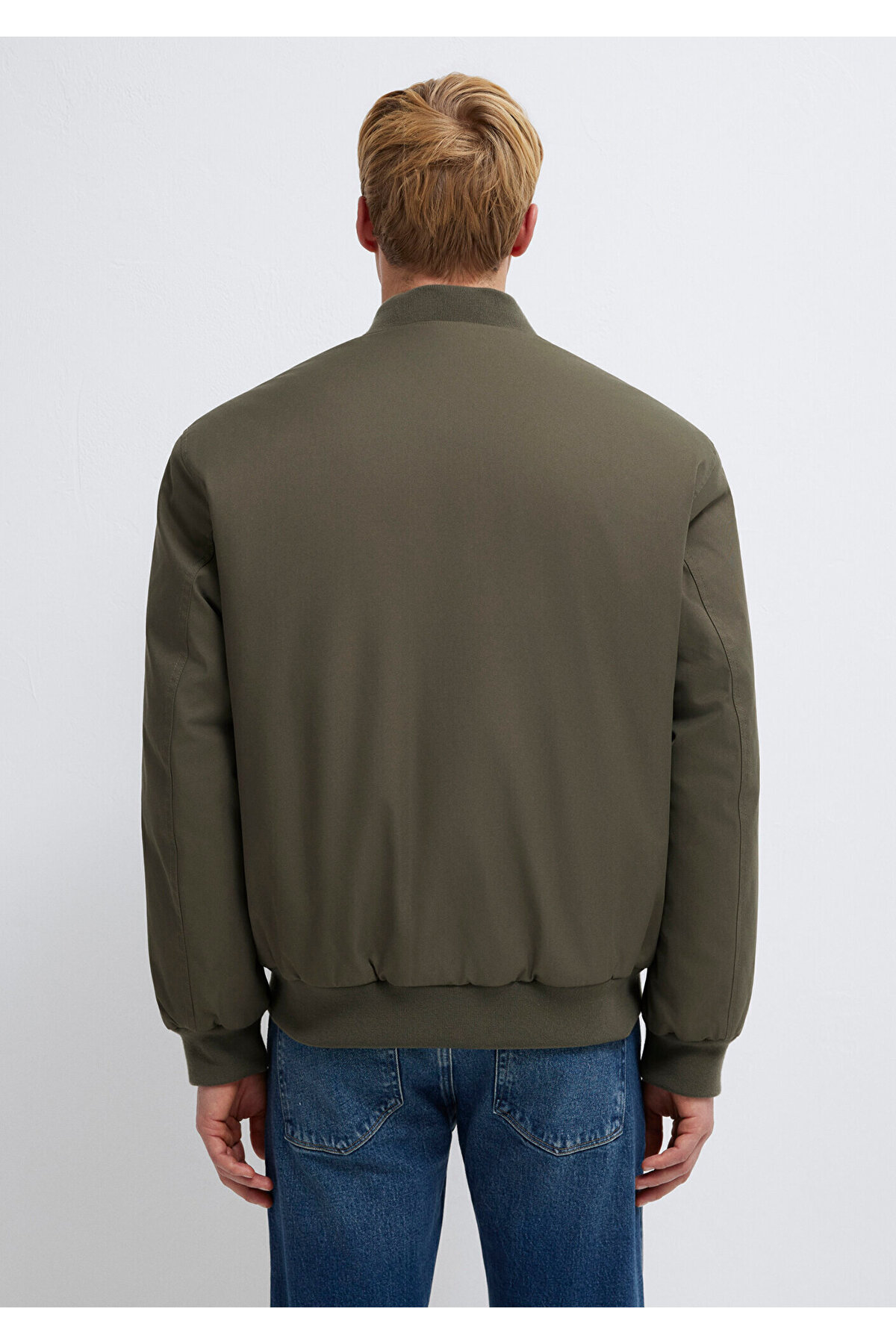 Mavi  Logo Nakışlı Kahverengi Ceket 0110774-87538 - Görsel 5