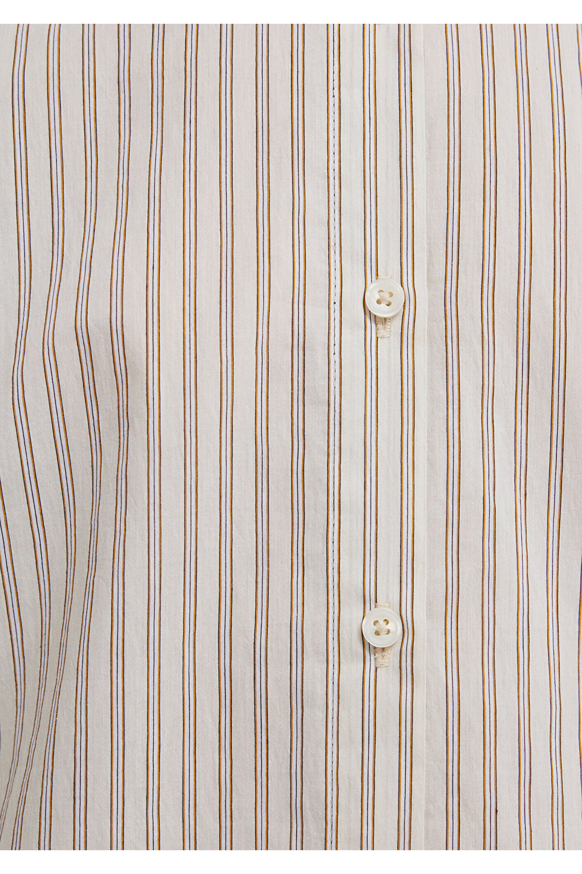 Mavi  Çizgili Bej Gömlek Regular Fit / Normal Kesim 1211389-85431 - Görsel 8