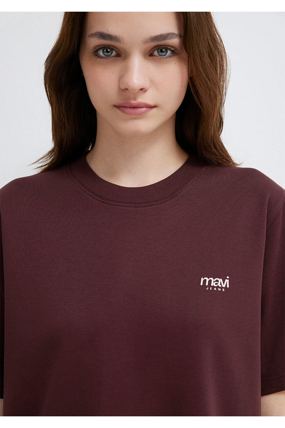 Mavi Jeans Baskılı Bordo Tişört Regular Fit / Normal Kesim 1613804-70223
