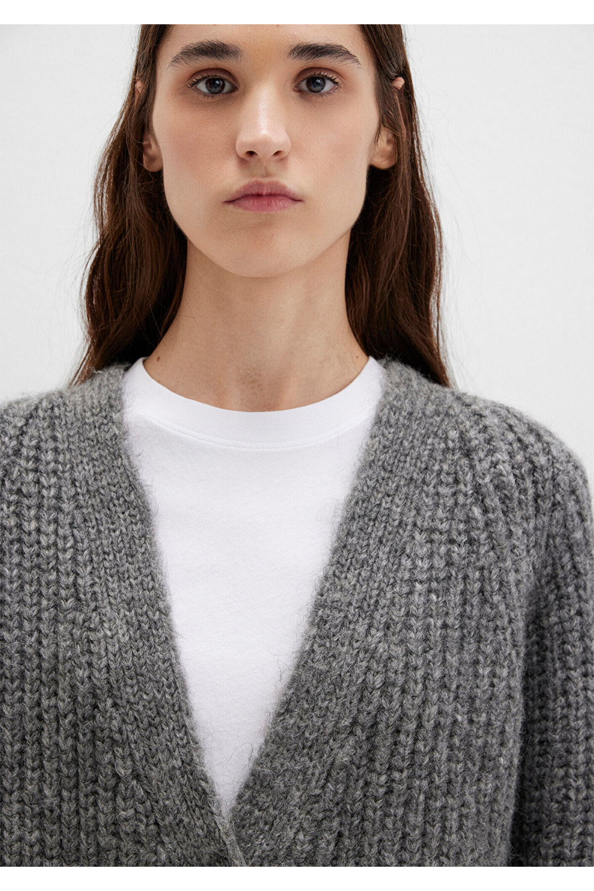 Mavi  Düğme Detaylı Gri Hırka Regular Fit / Normal Kesim 1710386-80024 - Görsel 5