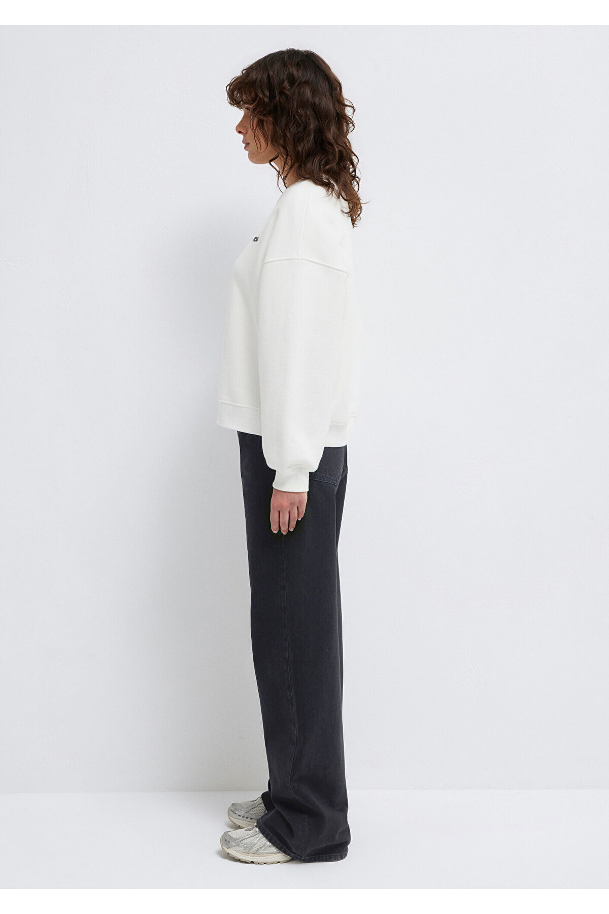 Mavi  Logo Baskılı Ekru Sweatshirt 1S10490-70057 - Görsel 5