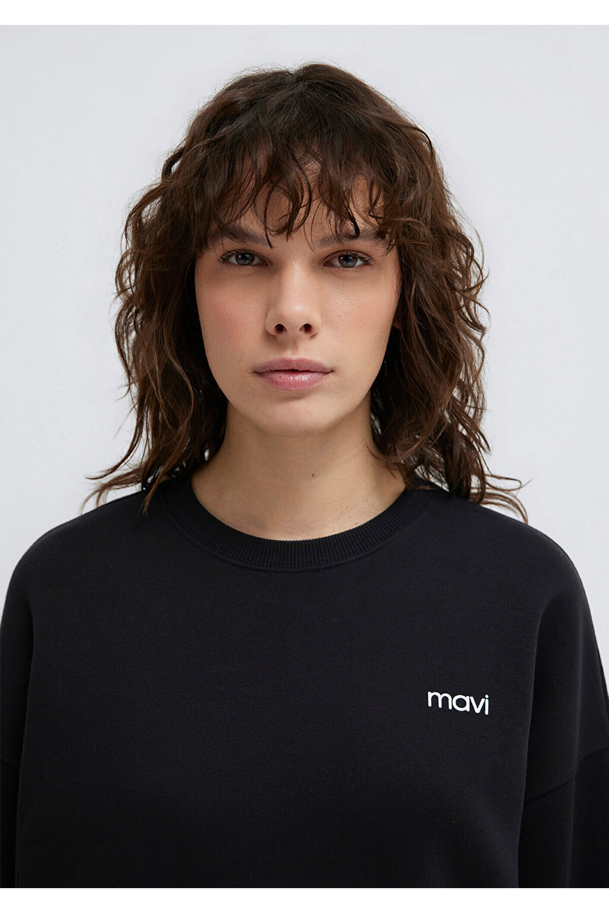Mavi  Logo Baskılı Siyah Sweatshirt 1S10490-900 - Görsel 7