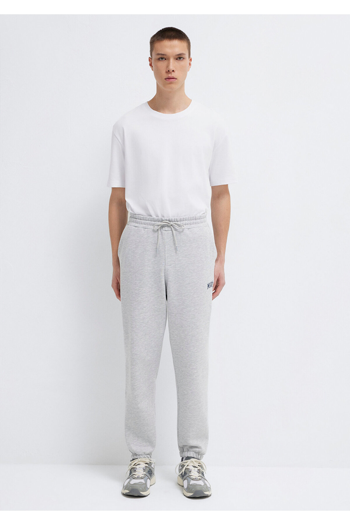 Mavi  Logo Baskılı Gri Eşofman Altı 0010207-80018 - Görsel 3