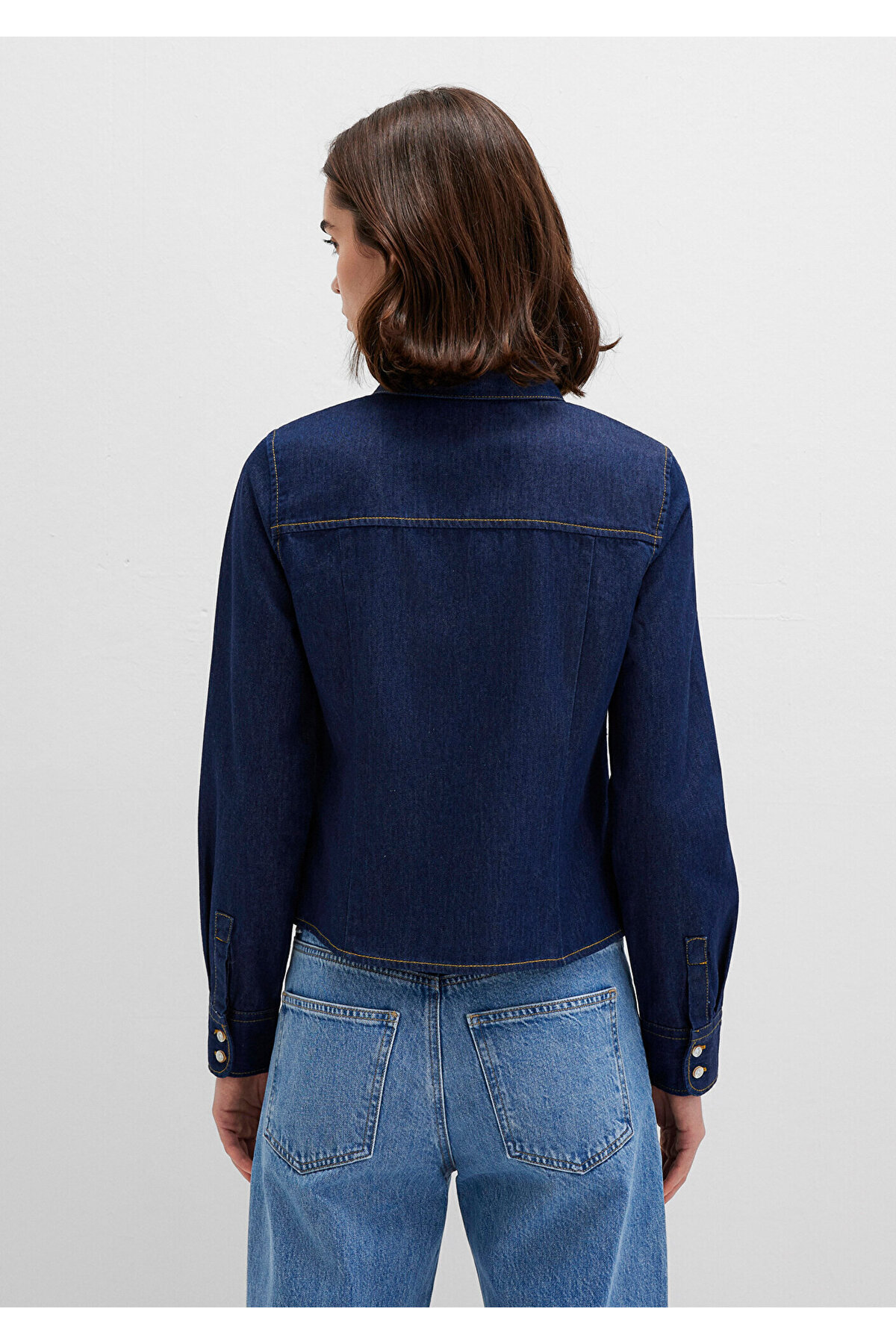 Mavi  Uzun Kol Kadın Gömlek M1211178-85481 - Görsel 5