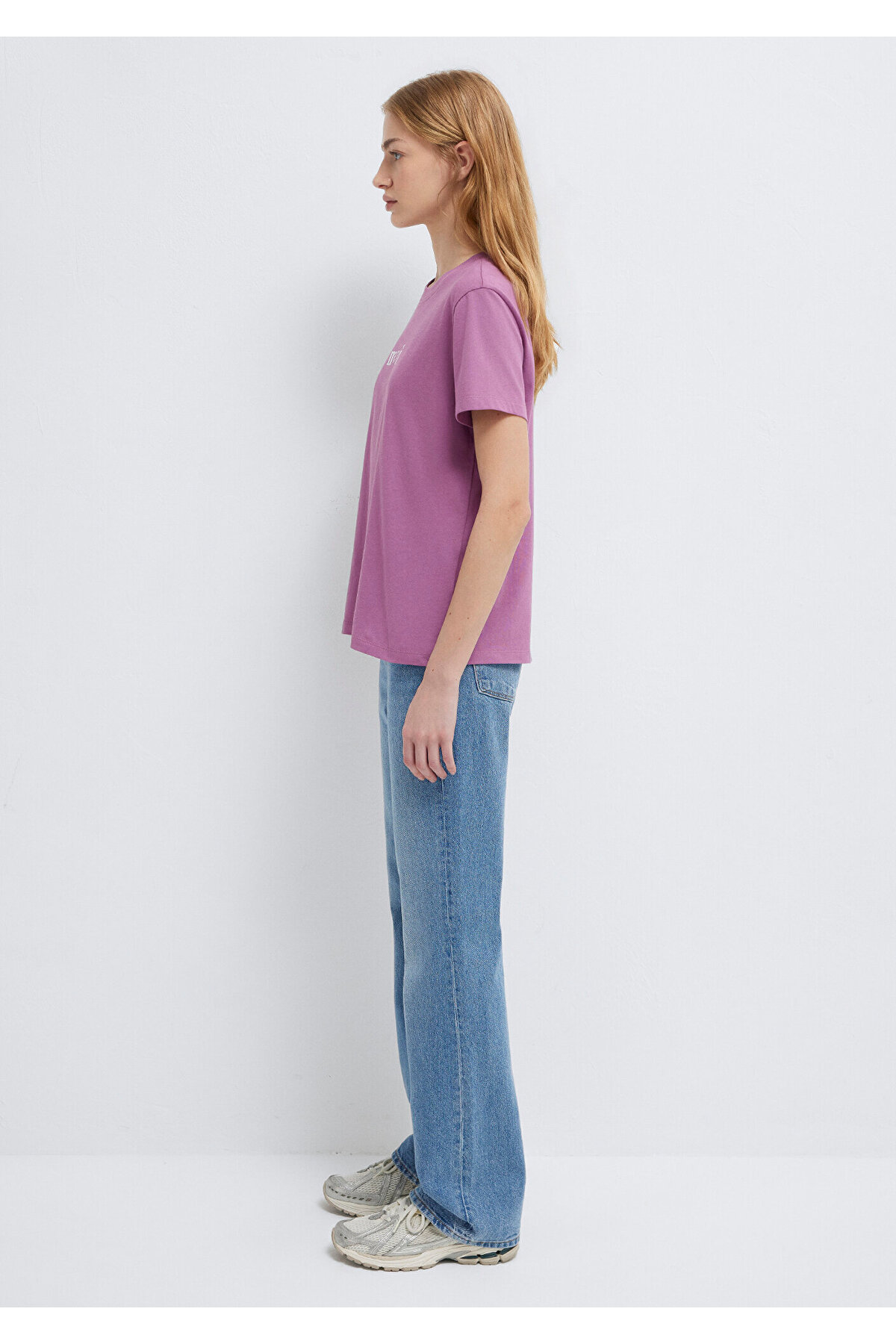 Mavi  Baskılı Mor Tişört Regular Fit / Normal Kesim 1612241-70987 - Görsel 4