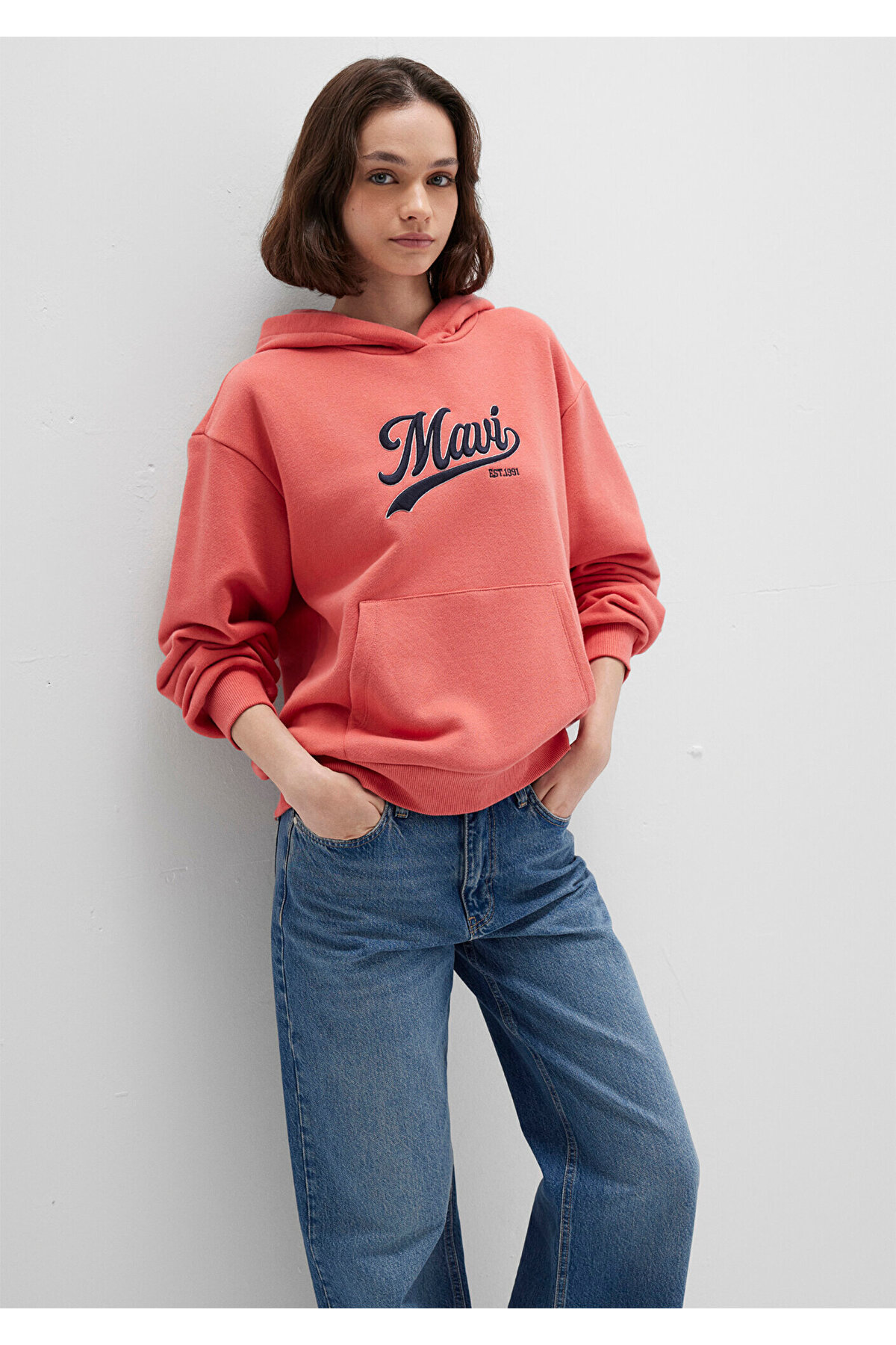 Mavi  Logo Baskılı Pembe Sweatshirt 1S10420-71076 - Görsel 3