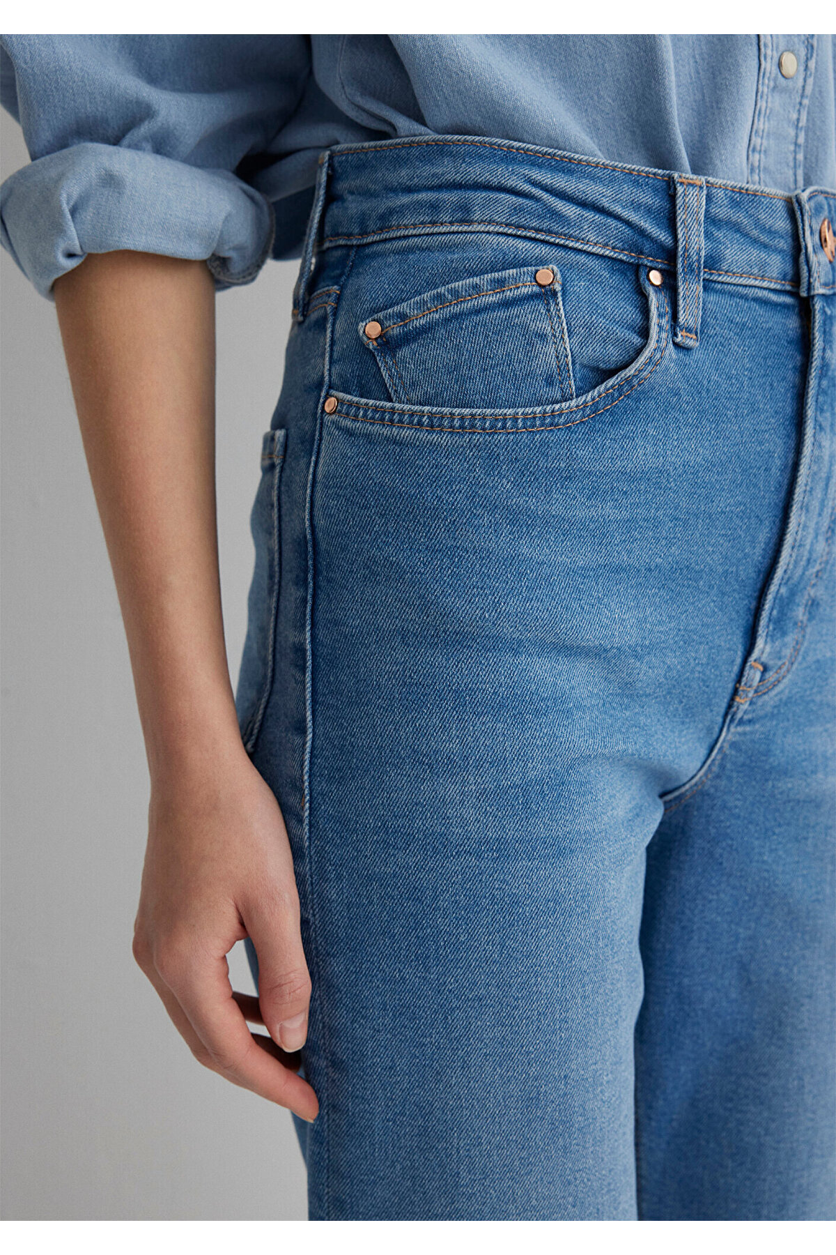 Mavi  Los Angeles Gold Shape Indigo Mavisi Jean Pantolon 1010349-89225 - Görsel 6