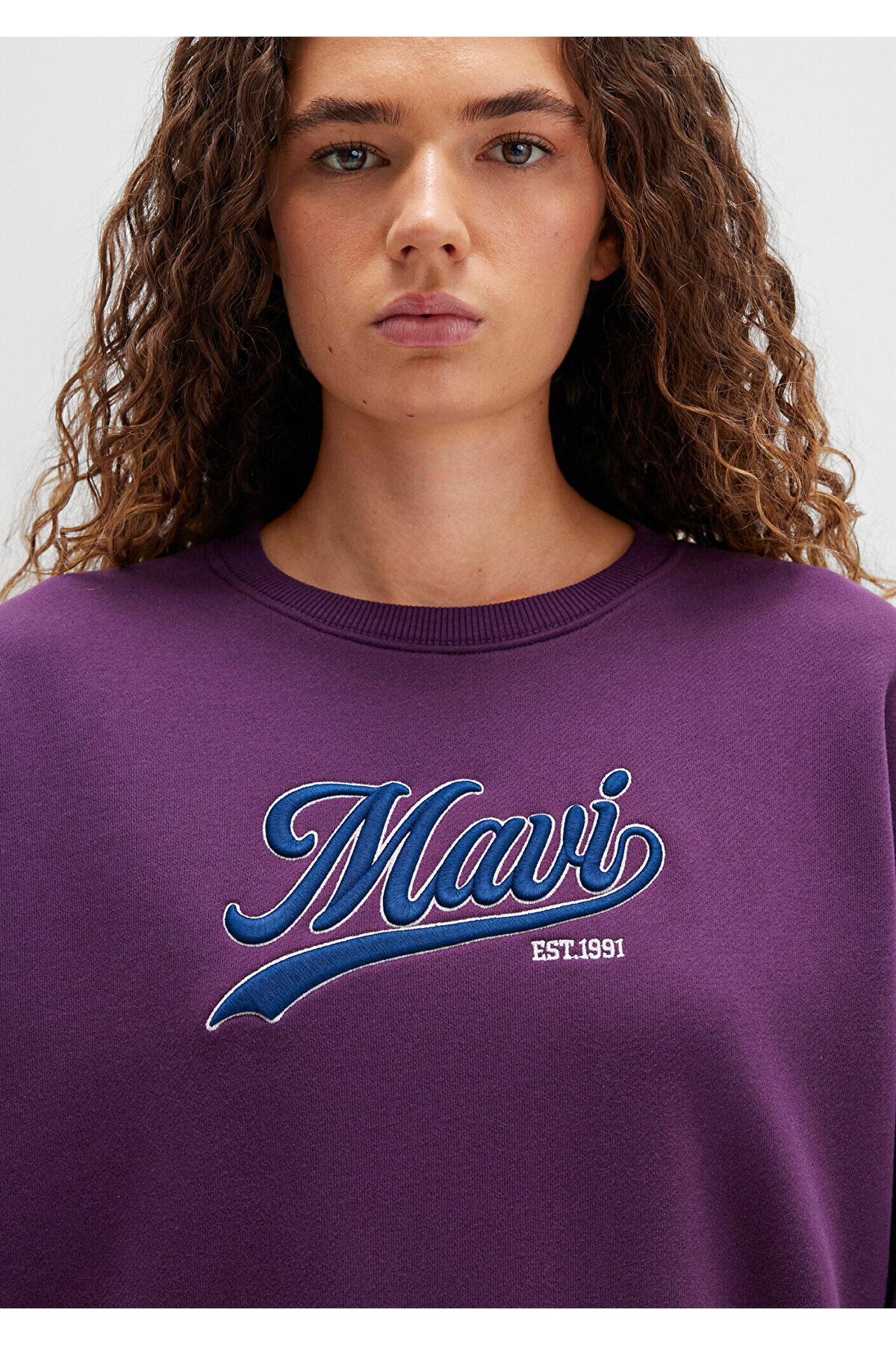 Mavi  Logo Baskılı Mor Sweatshirt 1S10419-70679 - Görsel 5