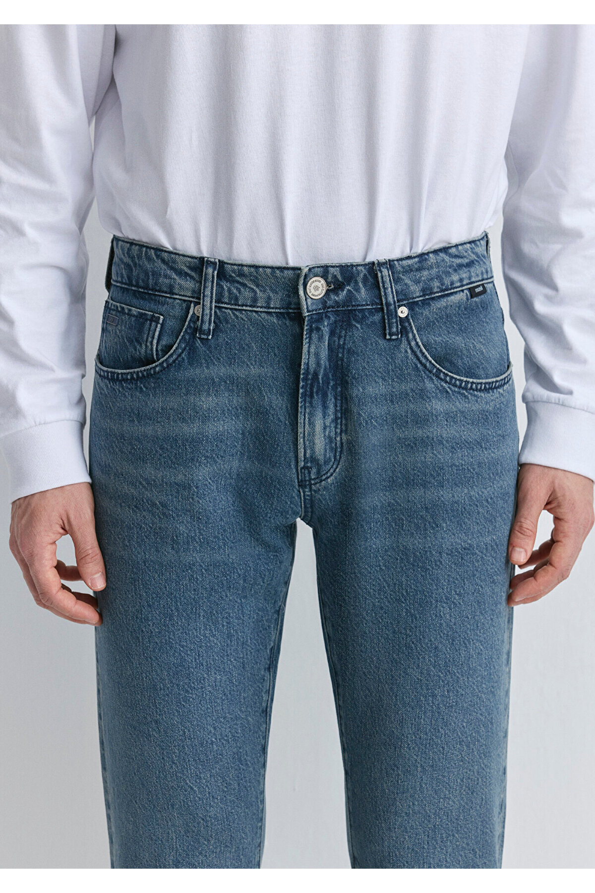 Mavi  Erkek Gri London Blue Grey Classic Denim Jean 0010172-89273-Std - Görsel 6