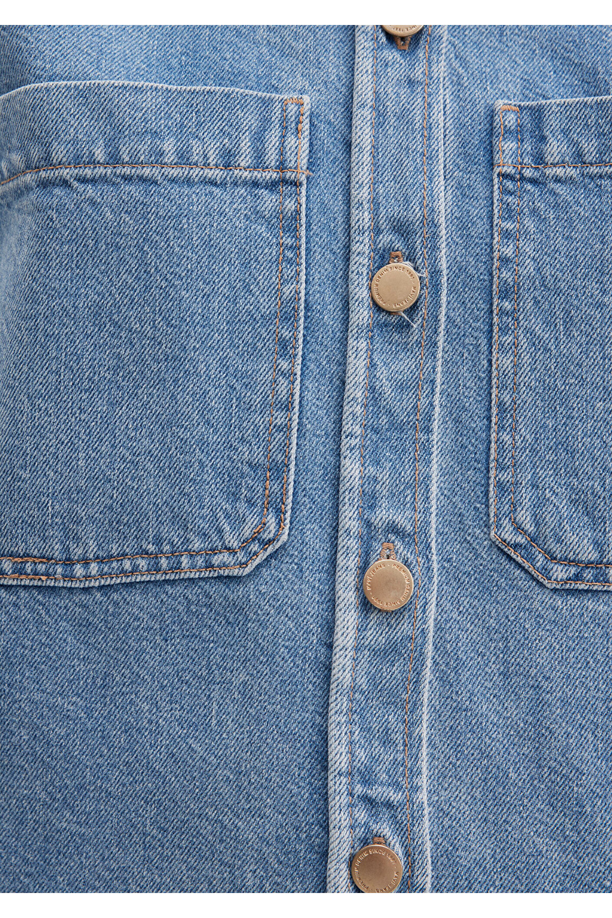 Mavi  Paola Mavi Premium Indigo Mavisi Jean Gömlek Crop / Kısa Kesim 1210779-89212 - Görsel 6