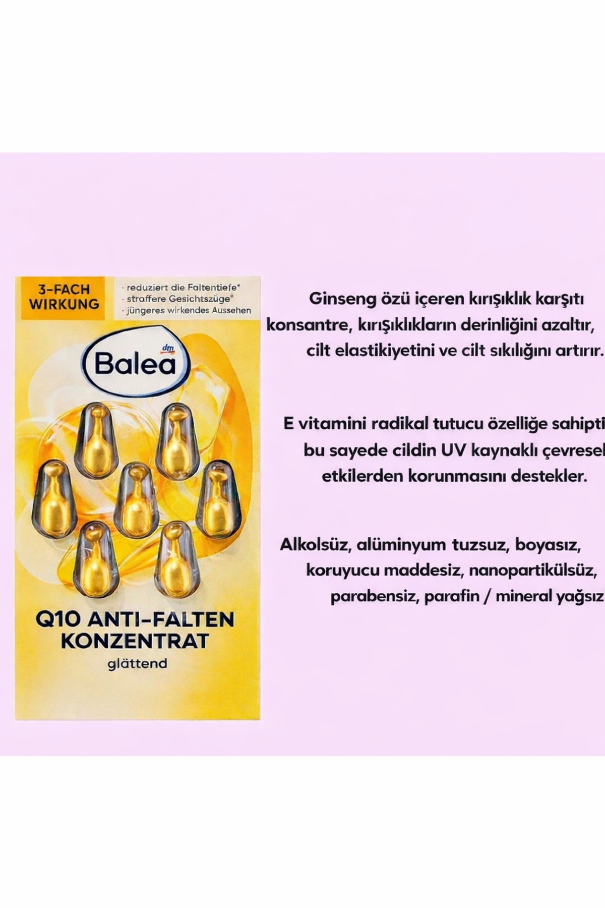 Q10 Kırışıklık Karşıtı Konsantre, 7 tablet — 4066447245530 — تصویر 5 از 6