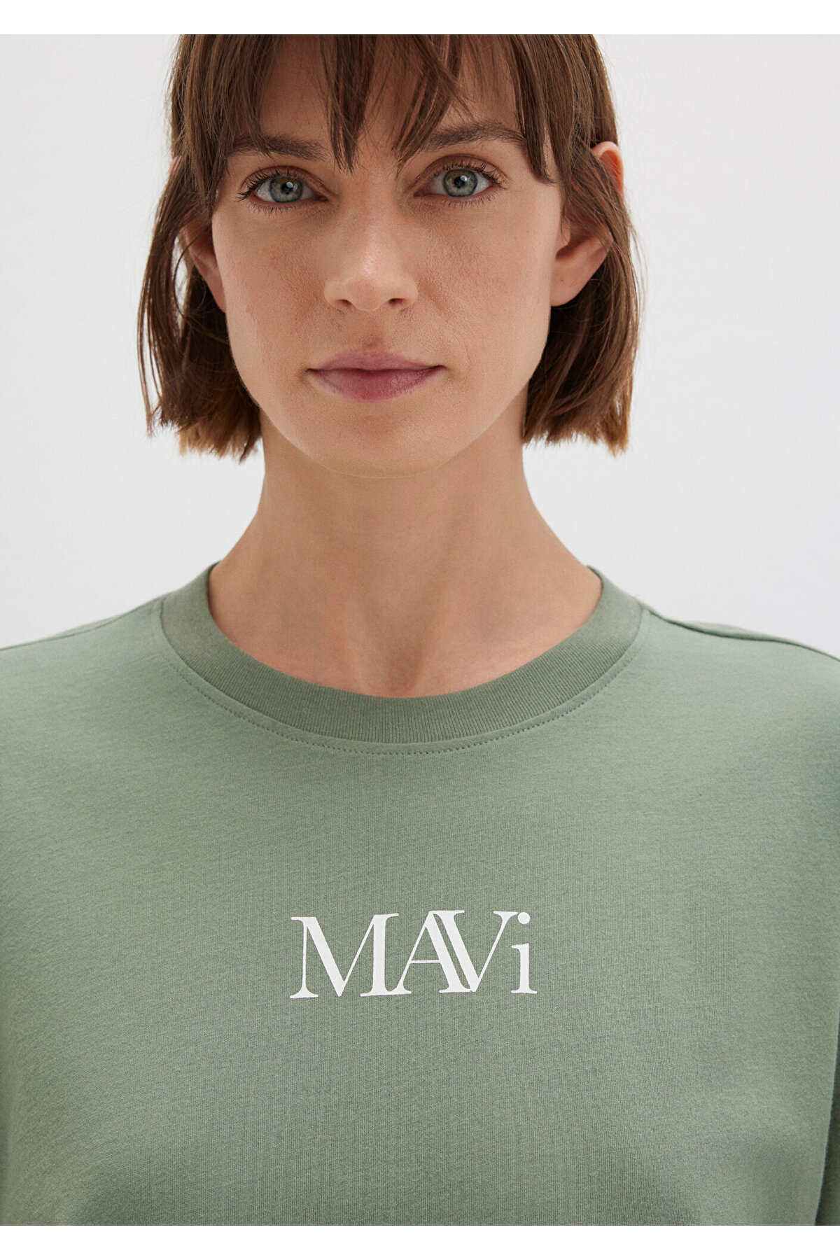 Mavi  Logo Baskılı Yeşil Tişört Regular Fit / Normal Kesim 1611594-81976 - Görsel 6