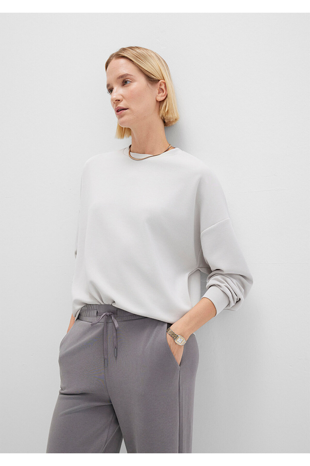 Mavi  Soft-Premium Gri (TENCEL™) Modal Karışımlı Sweatshirt 168837-70074 - Görsel 2