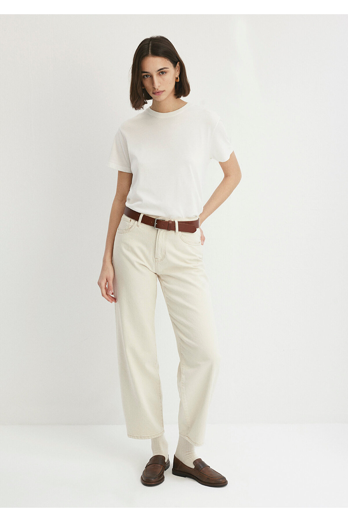 Mavi  Leila Premium Krem Jean Pantolon 1010600-87058