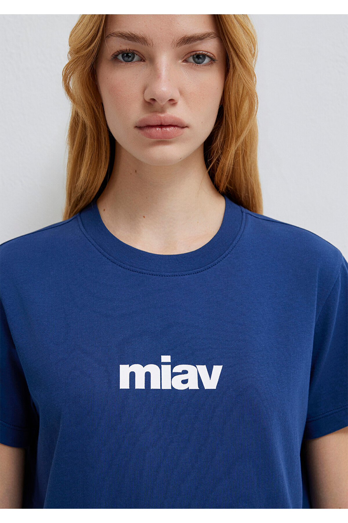 Mavi  Miav Baskılı Tişört Regular Fit / Normal Kesim 1610622-70722 - Görsel 6