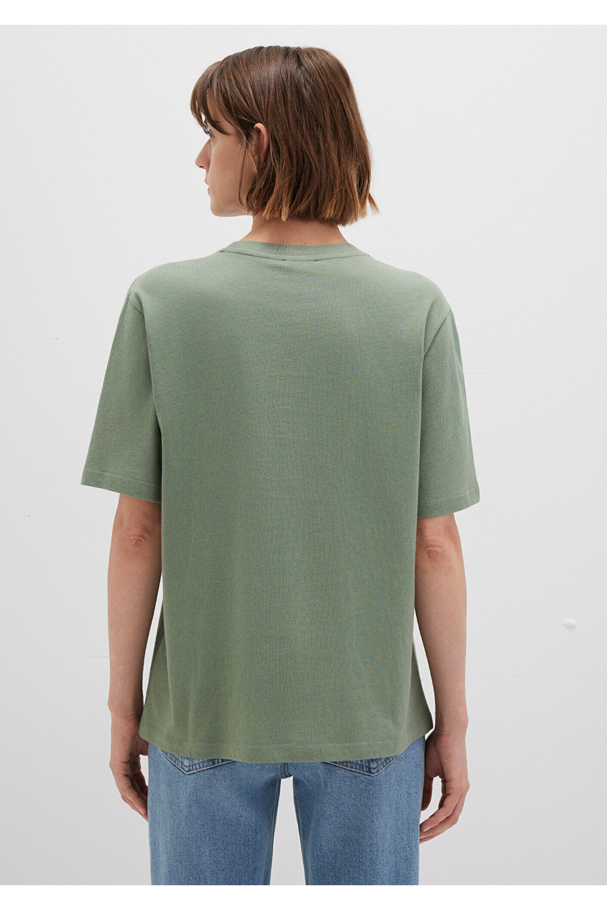 Mavi  Logo Baskılı Yeşil Tişört Regular Fit / Normal Kesim 1611594-81976 - Görsel 5