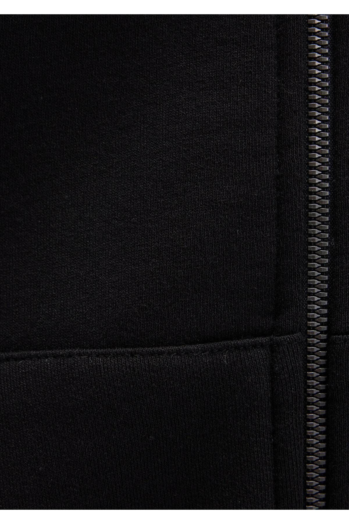 Mavi  Mühür Logo Nakışlı Kapüşonlu Fermuarlı Siyah Sweatshirt 066979-900 - Görsel 8