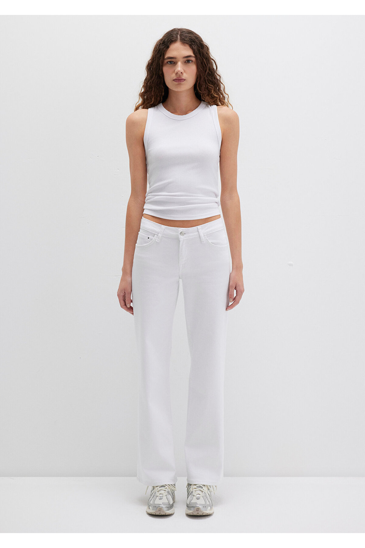 Mavi  Deli Dolu Everyday Everyday Beyaz Jean Pantolon 1010485183 - Görsel 4